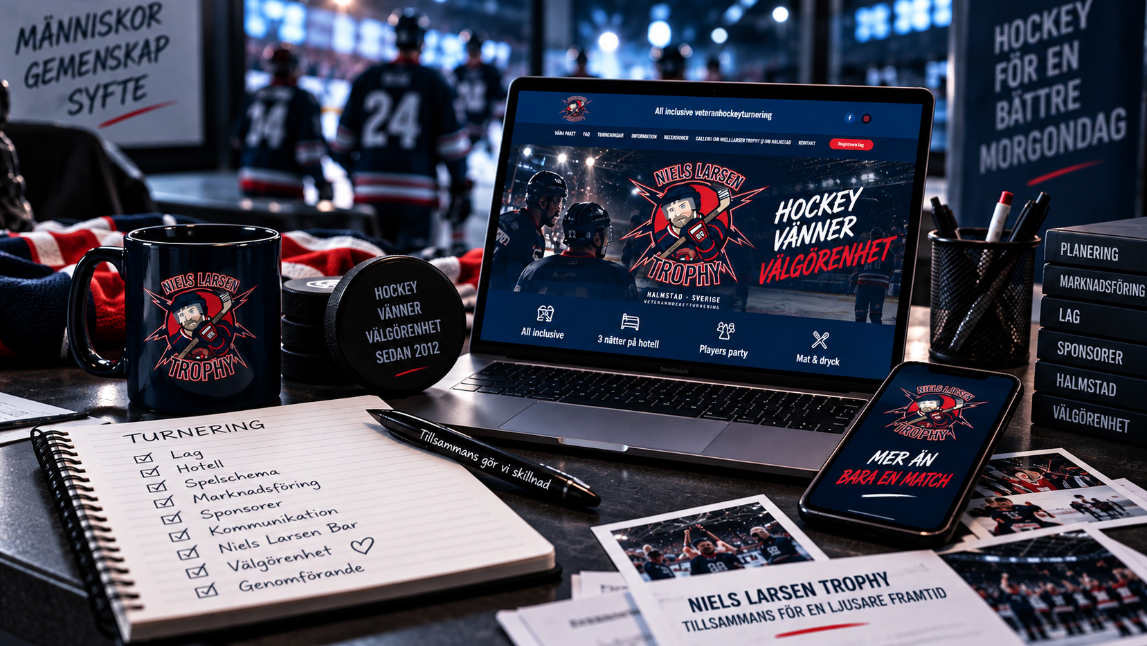 Planung und Arbeit hinter der Niels Larsen Trophy mit Website, Marketing und Turnierorganisation